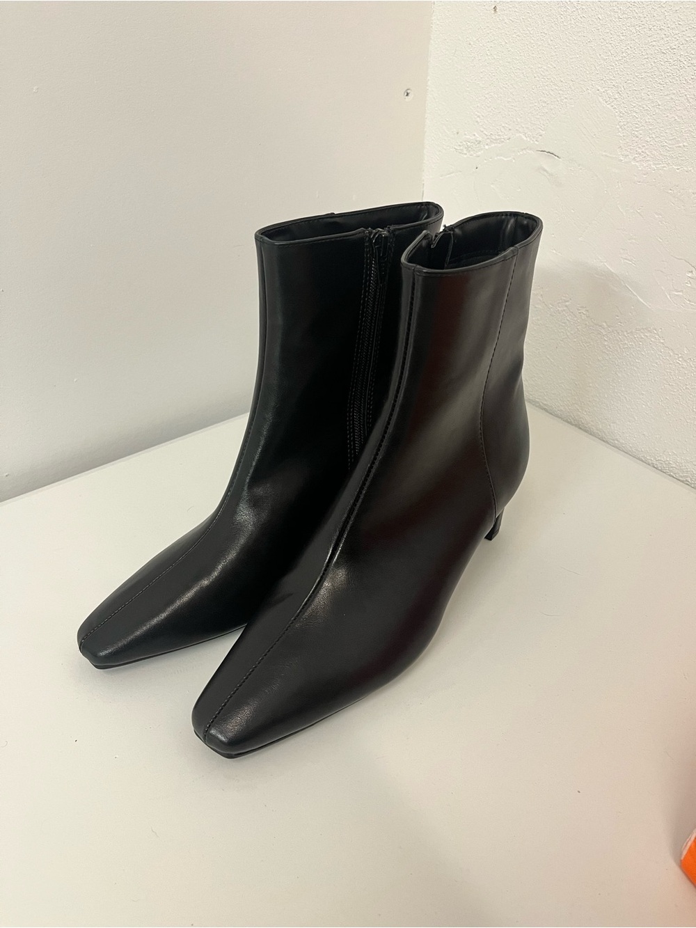 Target Black Square-Toe Ankle Booties
